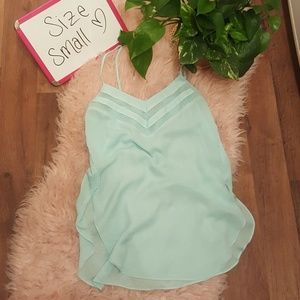 Express Baby Blue Tank Top Small